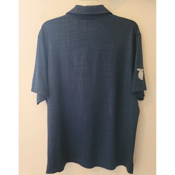 Under Armour Mens Size Large Heat Gear Golf Polo Shirt Blue Short Sleeve Casual - Picture 8 of 10